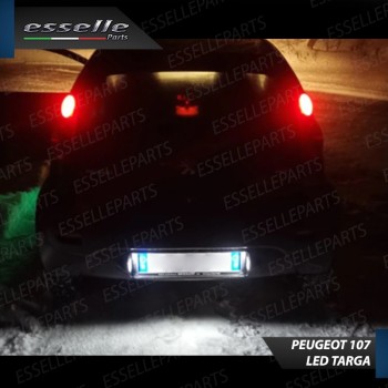 Led interni + Targa per Peugeot 107