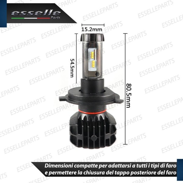 Kit Full LED H4 18000 LUMEN Anabbaglianti + Abbaglianti Grande Punto ABARTH