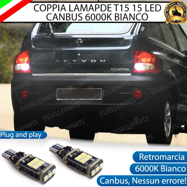 Luci Retromarcia 1200 LUMEN T15 W16W CANBUS 3.0 NO ERROR