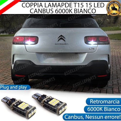 Luci Retromarcia 15 LED CITROEN C4 CACTUS RESTYLING 1200 LUMEN