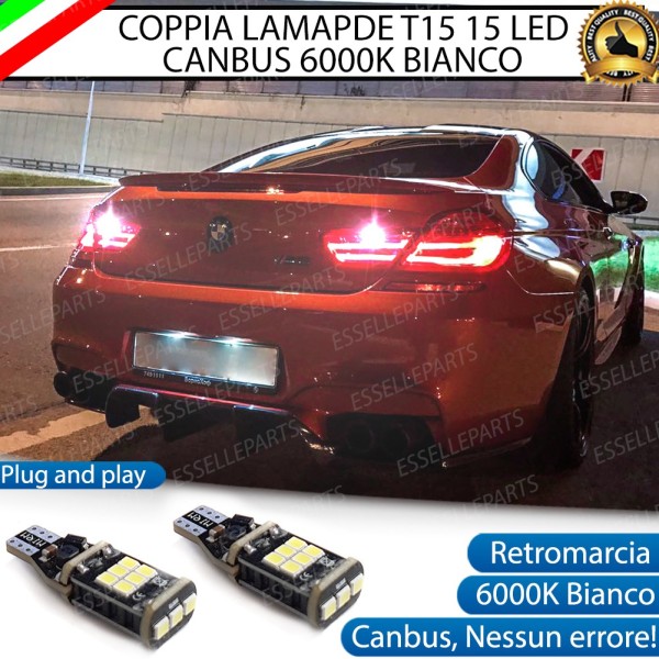 Luci Retromarcia 1200 LUMEN T15 W16W CANBUS 3.0 NO ERROR