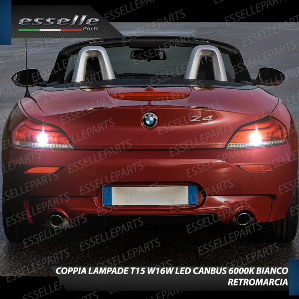 Luci Retromarcia BMW Z4 E89 1200 LUMEN T15 W16W CANBUS 3.0 NO ERROR