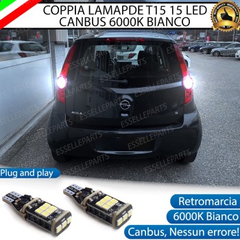 Luci Retromarcia 1200 LUMEN T15 W16W CANBUS 3.0 NO ERROR Luci Retromarcia 1200 LUMEN T15 W16W CANBUS 3.0 NO ERROR