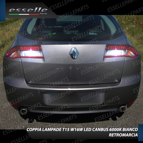 Luci Retromarcia a LED RENAULT LAGUNA III 1200 LM T15 CANBUS