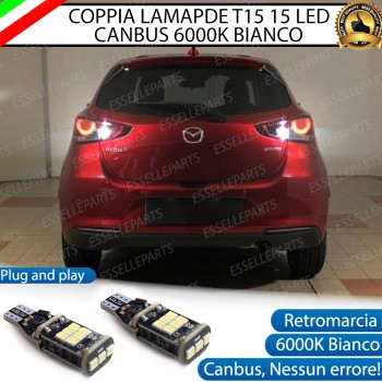 Luci Retromarcia 1200 LUMEN T15 W16W CANBUS 3.0 NO ERROR