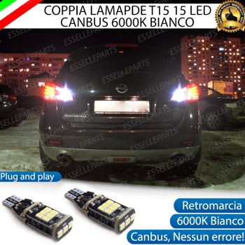 Luci Retromarcia 1200 LUMEN T15 W16W CANBUS 3.0 NO ERROR