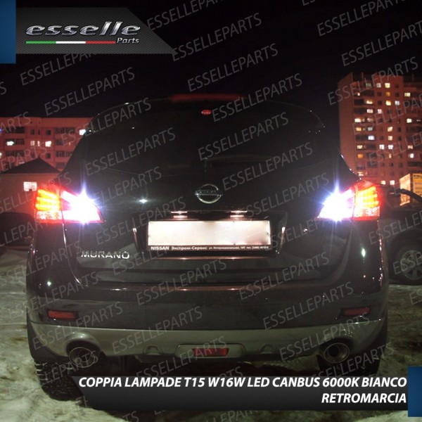 Luci Retromarcia 1200 LUMEN T15 W16W CANBUS 3.0 NO ERROR