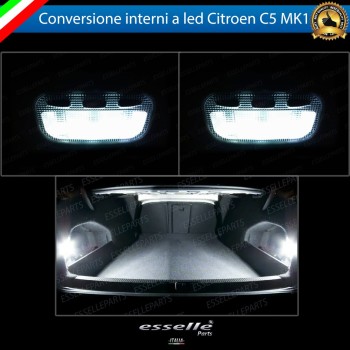 Kit LED interni Completo 6000K bianco Canbus per Citroen C5 MK1 Kit LED interni Completo 6000K bianco Canbus per Citroen C5 MK1