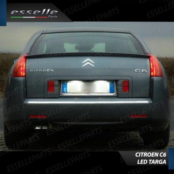 Luci Targa 5 LED Per Citroen C6 Canbus 6000K Bianco