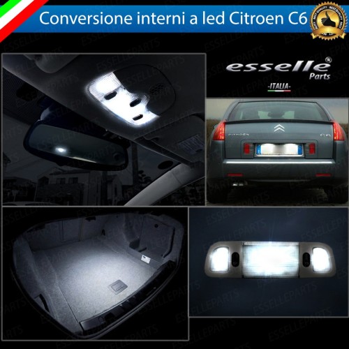 Led interni + Targa per Citroen C6