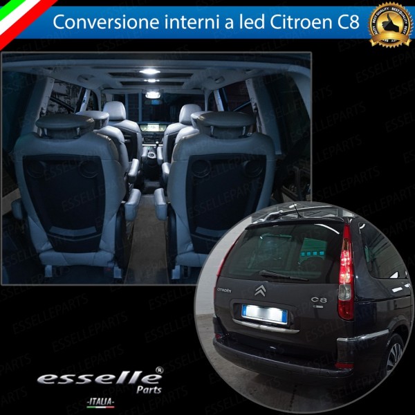 Led interni + Targa per Citroen C8