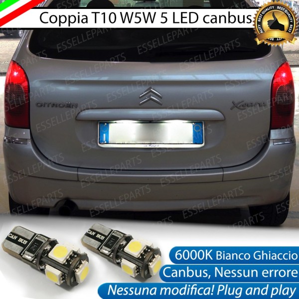 Luci Targa Led CITROEN XSARA PICASSO 6000K Luce Bianca