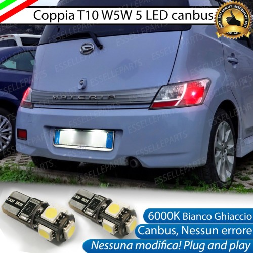 Luci Targa 5 LED Canbus 6000K per DAIHATSU MATERIA