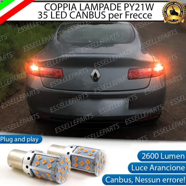 Coppia Frecce Posteriori PY21W 35 LED Canbus RENAULT LAGUNA COUPE