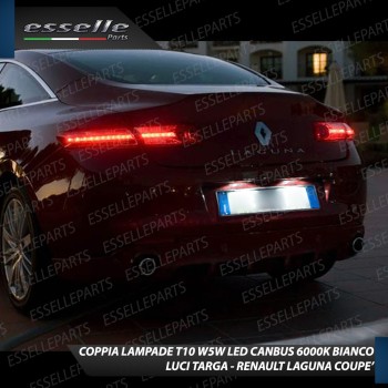 Luci Targa 5 LED Canbus 6000K per RENAULT LAGUNA COUPE