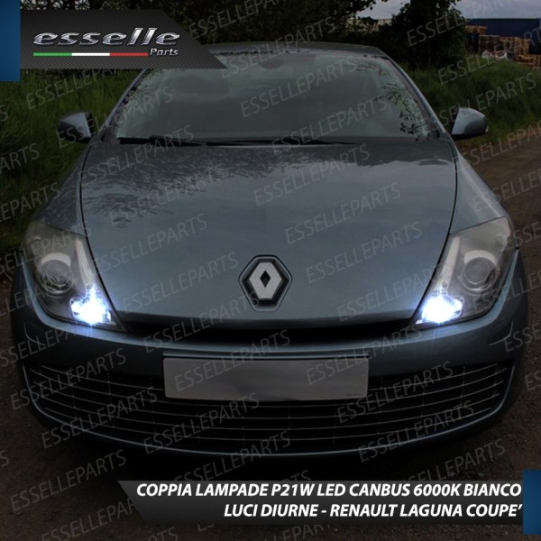 Luci Posizione Led Canbus RENAULT LAGUNA COUPE Luce Bianca No Error