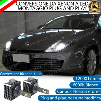 Coppia Lampade D1S Led Da Xenon A Led 12000 Lumen RENAULT LAGUNA COUPE