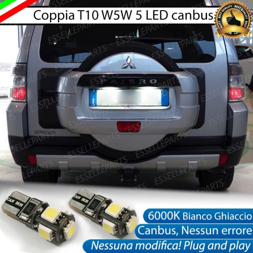 Luci Targa 5 LED Canbus 6000K per Mitsubishi Pajero IV