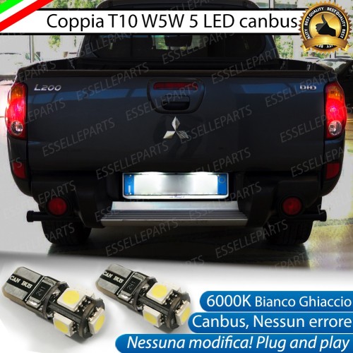 Luci Targa 5 LED Canbus 6000K per MITSUBISHI L200 IV