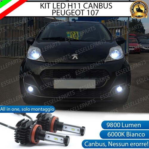 Kit Full Led 6000k canbus PEUGEOT 107 Fendinebbia No Error