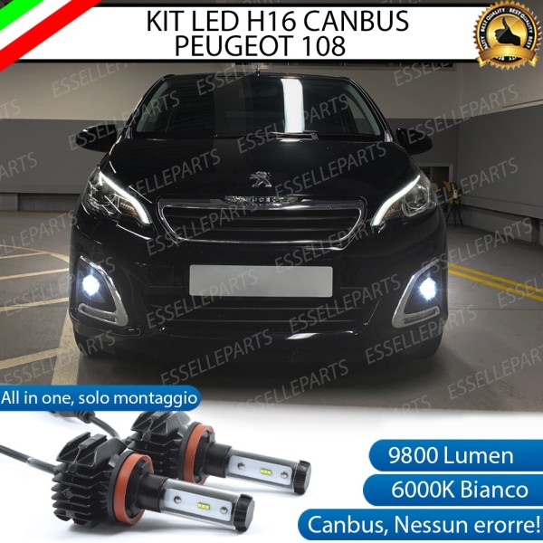 Kit Full LED H16 coppia lampade FENDINEBBIA PEUGEOT 108