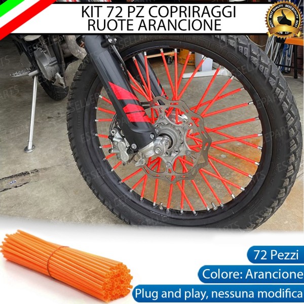 Kit Cover - ARANCIONE - Raggi in ABS per moto,motorini,scooter Triumph