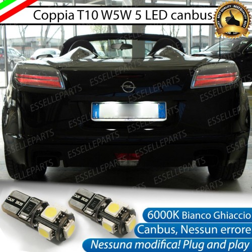 Luci Targa 5 LED Canbus 6000K per OPEL GT