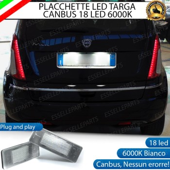 MODELLI DAL 2008 IN POI - Placchette Luci targa 18 LED Canbus LANCIA MUSA
