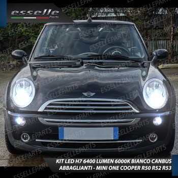 Kit Full LED H7 6400 LUMEN Abbaglianti MINI ONE COOPER R50 R52 R53