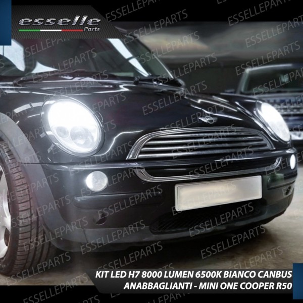Kit Full LED H7 8000 LUMEN Anabbaglianti MINI ONE COOPER R50 R52 R53