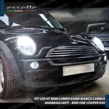 Kit Full LED H7 8000 LUMEN Anabbaglianti MINI ONE COOPER R50 R52 R53