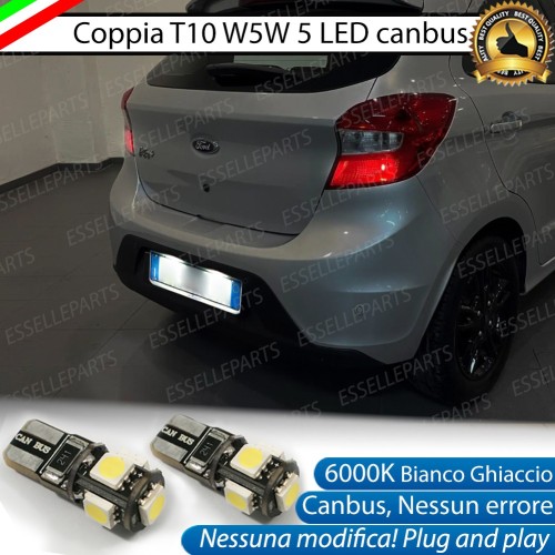 Luci Targa 5 LED Canbus 6000K per FORD KA III