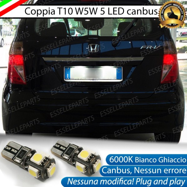 Luci Targa 5 LED Canbus 6000K per HONDA FR-V