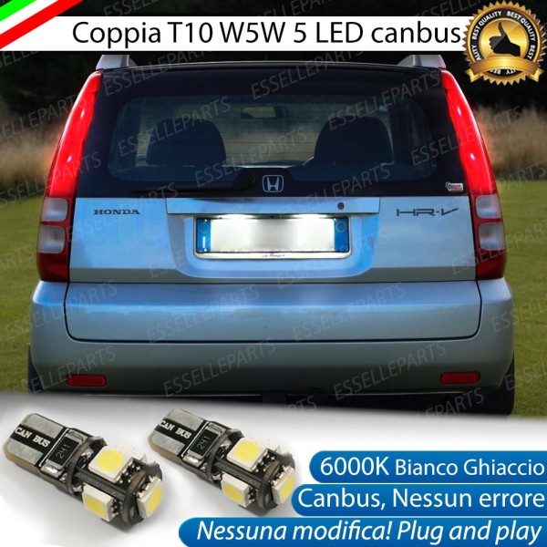Luci Targa 5 LED Canbus 6000K per HONDA HR-V I