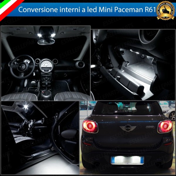 Led interni + Targa MINI PACEMAN R61