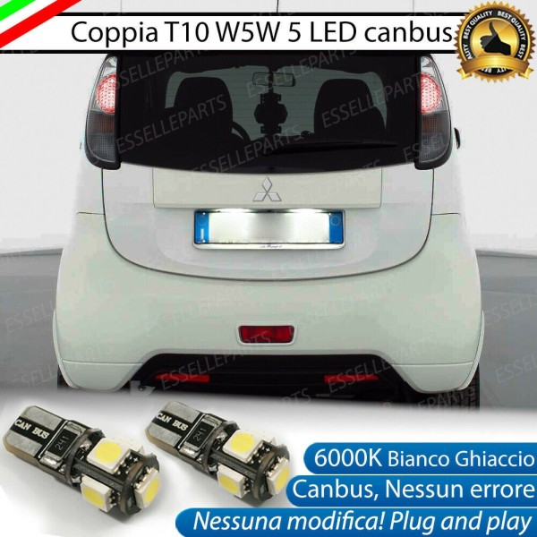 Luci Targa 5 LED Canbus 6000K per Mitsubishi i