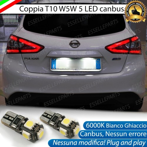 Luci Targa 5 LED Canbus 6000K per Nissan Pulsar