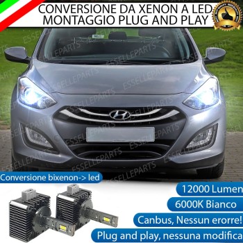 Coppia Lampade D1S Led Da Xenon A Led 12000 Lumen 6000K HYUNDAI I30 MK2 Coppia Lampade D1S Led Da Xenon A Led 12000 Lumen 6000K HYUNDAI I30 MK2
