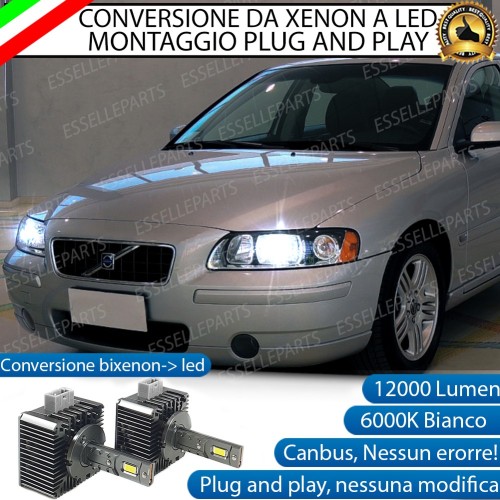 Conversione D1S Led Da Xenon A Led 12000 Lumen 6000K VOLVO V70 2 CON CORNERING LIGHT