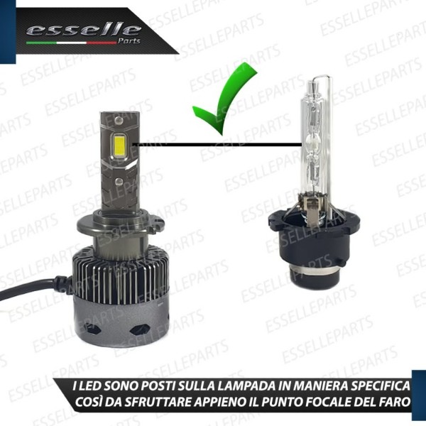 Coppia Lampade D2S Led Da Xenon a LED 12000 Lumen 6000K NISSAN X TRAIL II
