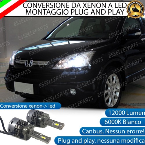 Coppia Lampade D2S Led Da Xenon a LED 12000 Lumen 6000K HONDA CR-V III
