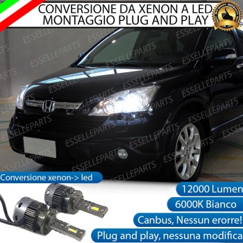 Coppia Lampade D2S Led Da Xenon a LED 12000 Lumen 6000K HONDA CR-V III