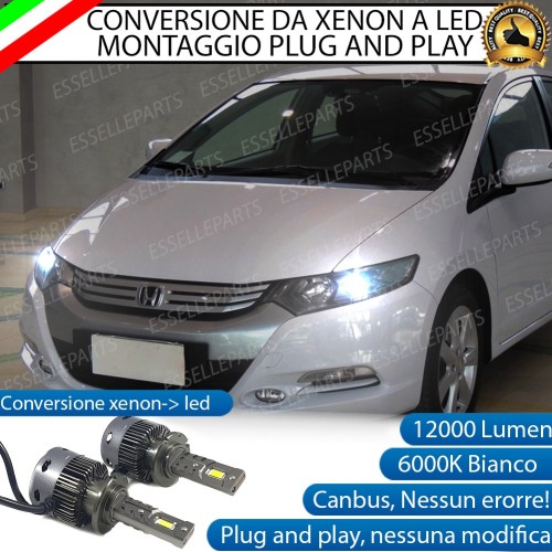 Coppia Lampade D2S Led Da Xenon a LED 12000 Lumen 6000K HONDA INSIGHT