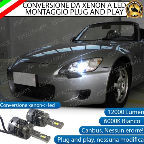 Coppia Lampade D2S Led Da Xenon a LED 12000 Lumen 6000K HONDA S2000