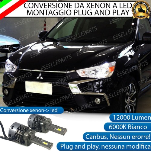 Conversione D2S Led Da Xenon a LED 12000 Lumen 6000K MITSUBISHI OUTLANDER 2 RESTYLING