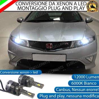 Coppia Lampade D2R Led Da Xenon a LED 12000 Lumen 6000K HONDA CIVIC 8G Coppia Lampade D2R Led Da Xenon a LED 12000 Lumen 6000K HONDA CIVIC 8G