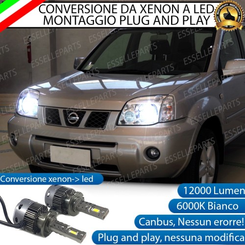Coppia Lampade D2R Led Da Xenon a LED 12000 Lumen 6000K NISSAN X TRAIL I