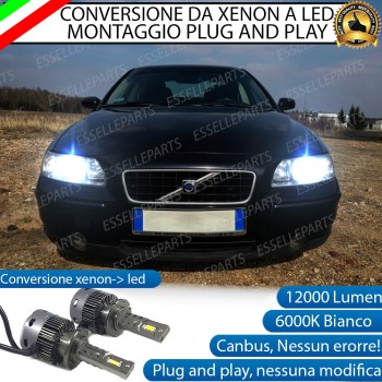 Conversione D2R Led Da Xenon a LED 12000 Lumen 6000K VOLVO S60 SENZA CORNERING LIGHT