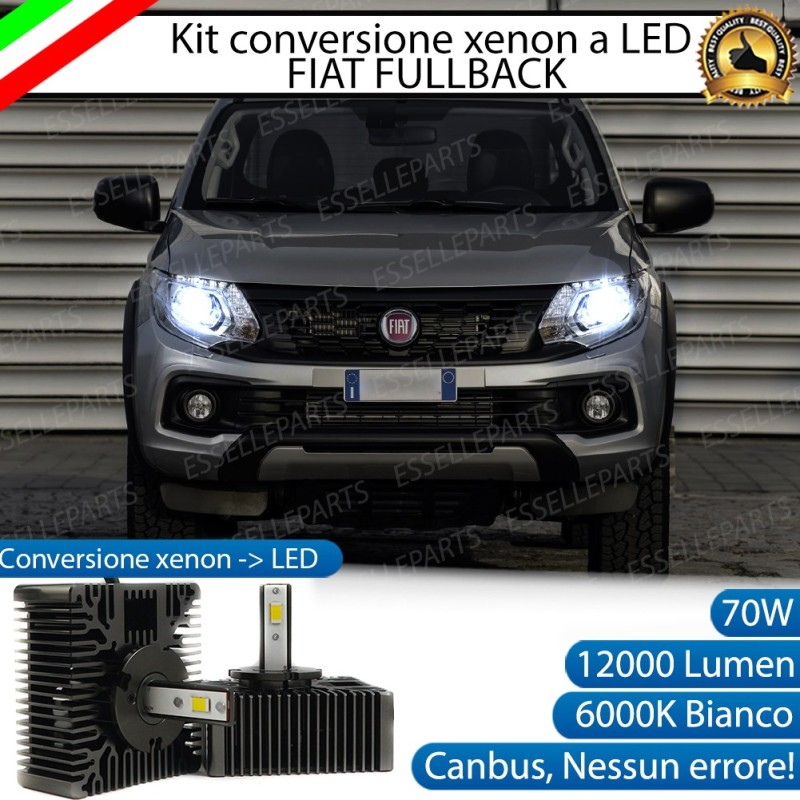 KIT LED D5S CONVERSIONE DA BIXENO A LED 12000 LUMEN 6000K FIAT FULLBACK