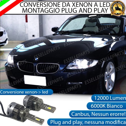 Coppia Lampade D2S Led Da Xenon a LED 12000 Lumen 6000K BMW Z4 E85 E86